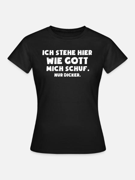 Dick Übergewicht - Frauen T-Shirt - Schwarz