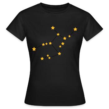Sternzeichen Sternzeichen Jungfrau - Frauen T-Shirt - Schwarz - Vorne - AI Model Female 172 dark (172cm)