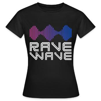 Spectre de rave - T-shirt Femme - noir - Devant - AI Model Female 172 dark (172cm)