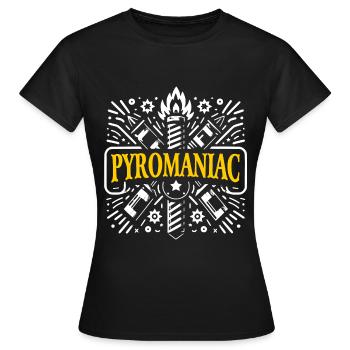 Pyrotechnie Feu d’artifice Feu d’artifice Nouvel An - T-shirt Femme - noir - Devant - AI Model Female 172 dark (172cm)