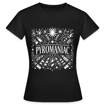 Pyrotechnie Feu d’artifice Feu d’artifice Nouvel An - T-shirt Femme - noir - Devant - AI Model Female 172 dark (172cm)