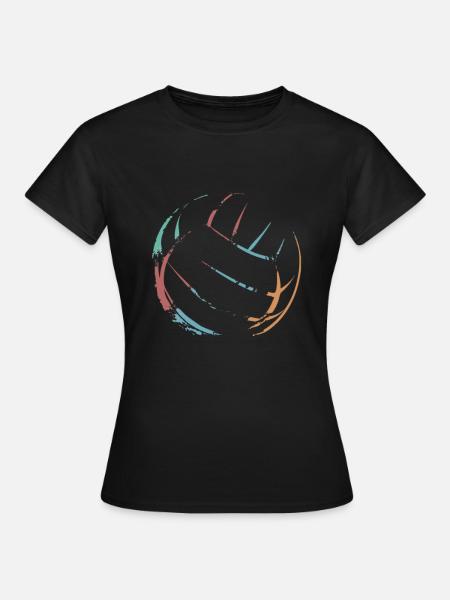 Voleibol retro - Camiseta mujer - negro