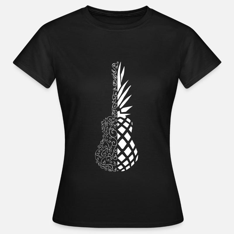 Pineapple Ukulele - Women's T-Shirt - black