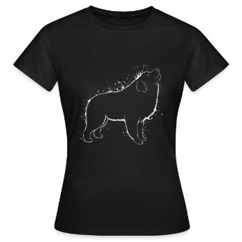 Great Pyrenees Dog - Women's T-Shirt - black - Front - AI Model Female 172 dark (172cm)
