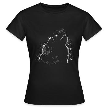 AUSTRALIAN SHEPHERD - T-shirt Femme - noir - Devant - AI Model Female 172 dark (172cm)
