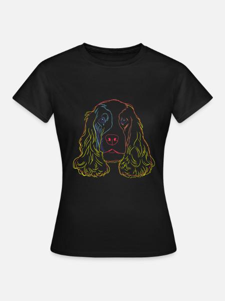 English Cocker Spaniel Hund - Frauen T-Shirt - Schwarz