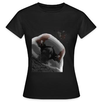 Curieux Moineau Domestique Moineau Domestique Oiseau Moineau - T-shirt Femme - noir - Devant - AI Model Female 172 dark (172cm)