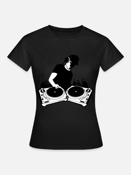 DJ turntables - Women's T-Shirt - black