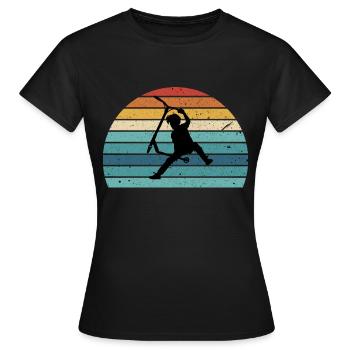 trottinette freestyle - T-shirt Femme - noir - Devant - AI Model Female 172 dark (172cm)