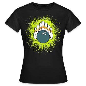 Bowling - bowling - T-shirt Femme - noir - Devant - AI Model Female 172 dark (172cm)