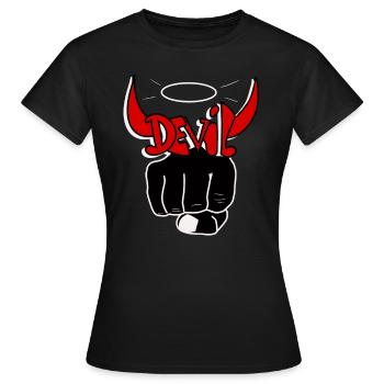 Diables - T-shirt Femme - noir - Devant - AI Model Female 172 dark (172cm)
