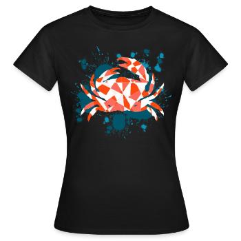 Crabe - crustacé - T-shirt Femme - noir - Devant - AI Model Female 172 dark (172cm)