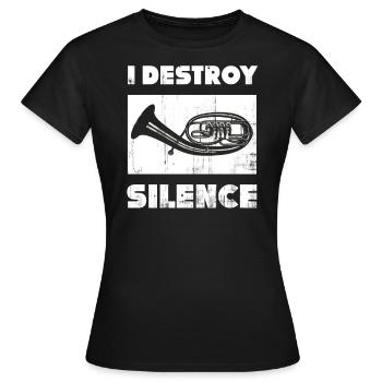 cor ténor - T-shirt Femme - noir - Devant - AI Model Female 172 dark (172cm)