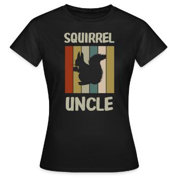 eichhoernchen onkel - Frauen T-Shirt - Schwarz - Vorne - AI Model Female 172 dark (172cm)