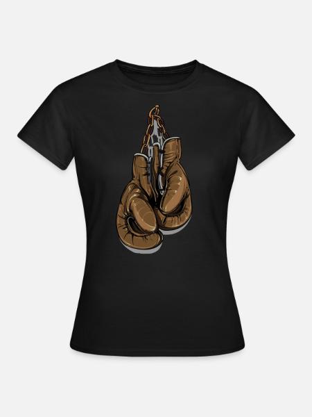 boxsport boxhandschuh - Frauen T-Shirt - Schwarz