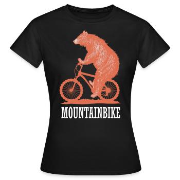vélo de montagne - T-shirt Femme - noir - Devant - AI Model Female 172 dark (172cm)