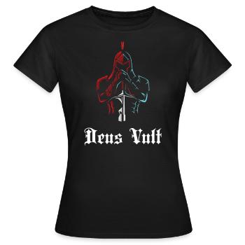 Ritter - Frauen T-Shirt - Schwarz - Vorne - AI Model Female 172 dark (172cm)