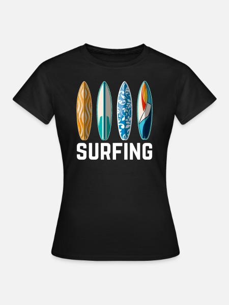 surfant - T-shirt Femme - noir