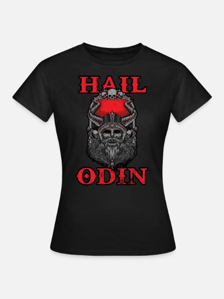 vikinger odin - Frauen T-Shirt - Schwarz