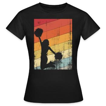 Cheerleading-Jubel - Frauen T-Shirt - Schwarz - Vorne - AI Model Female 172 dark (172cm)