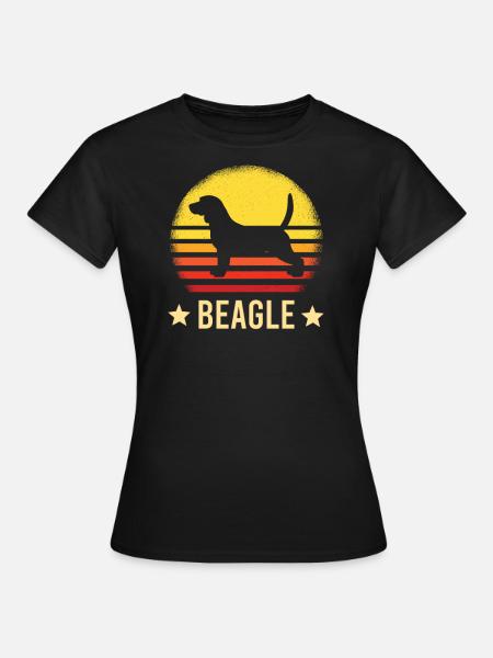 beagle - T-shirt Femme - noir