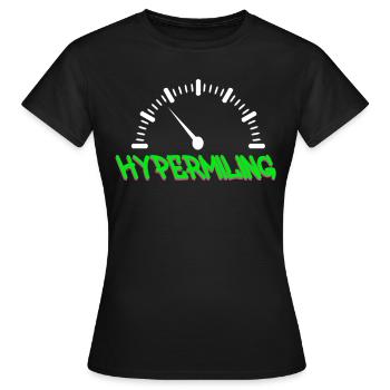 Hypermiling - T-shirt Femme - noir - Devant - AI Model Female 172 dark (172cm)