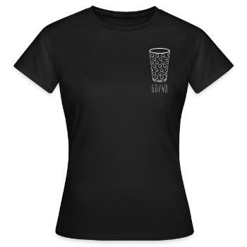 Weinschorle Verhältnis Lustiges Weinfest - Frauen T-Shirt - Schwarz - Vorne - AI Model Female 172 dark (172cm)
