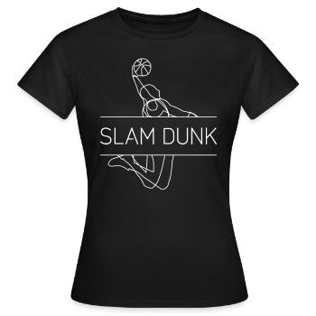 Entraînement de basket-ball Slam Dunk drôle - T-shirt Femme - noir - Devant - AI Model Female 172 dark (172cm)
