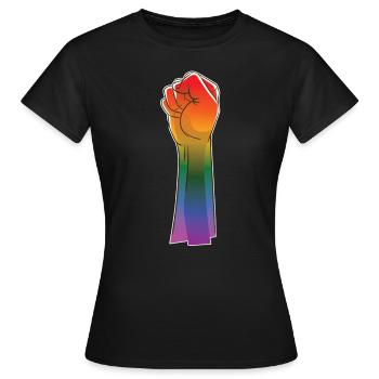 Unity Faust Equality Justice - Women's T-Shirt - black - Front - AI Model Female 172 dark (172cm)