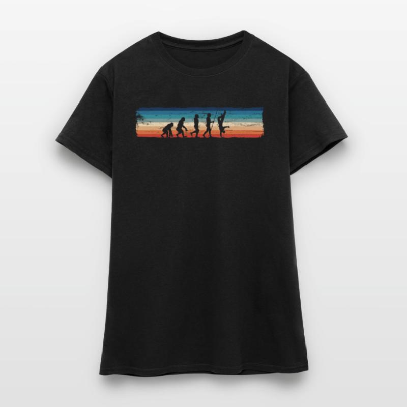 Retro Breakdancing Evolution - Fun T-shirt Femme