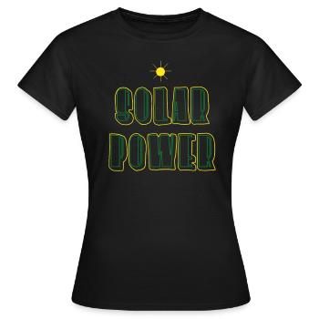 Solar Energie - Frauen T-Shirt - Schwarz - Vorne - AI Model Female 172 dark (172cm)