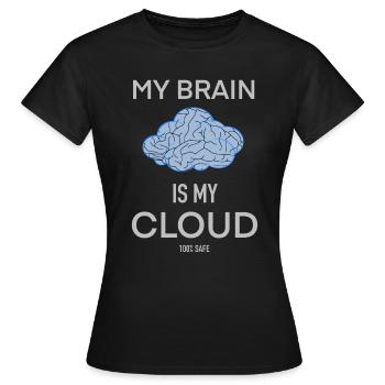 Netzwerk - Cloud - Frauen T-Shirt - Schwarz - Vorne - AI Model Female 172 dark (172cm)