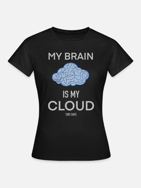 Netzwerk - Cloud - Frauen T-Shirt - Schwarz