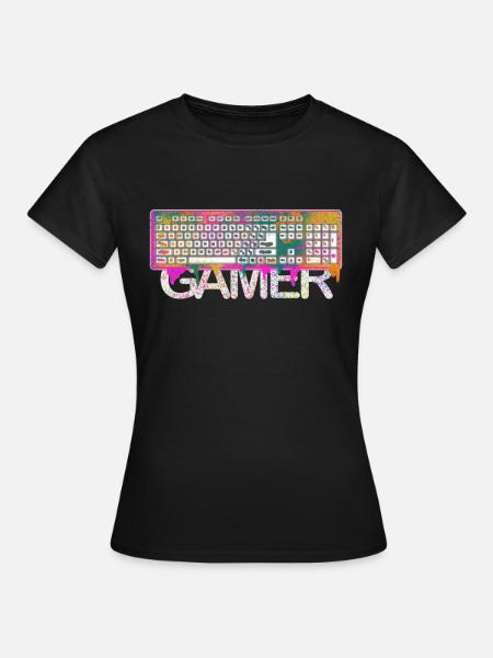 Gamer - Frauen T-Shirt - Schwarz