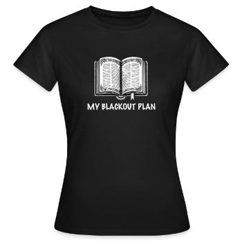 Plan de coupure de courant - T-shirt Femme - noir - Devant - AI Model Female 172 dark (172cm)