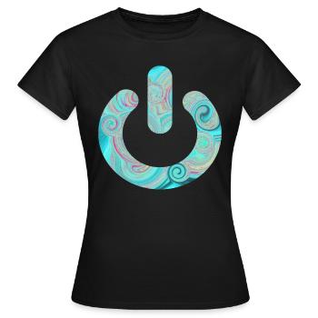 Hors-ligne - T-shirt Femme - noir - Devant - AI Model Female 172 dark (172cm)