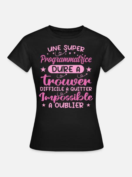 Ein Super Programmierer - Programmierer Geschenk - Frauen T-Shirt - Schwarz