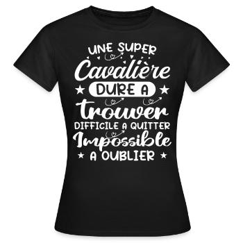 A Super Rider - Rider Gift - Women's T-Shirt - black - Front - AI Model Female 172 dark (172cm)