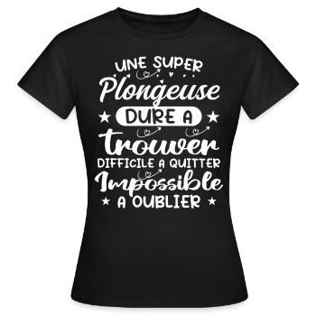 Ein Super Diver - Diver Geschenk - Frauen T-Shirt - Schwarz - Vorne - AI Model Female 172 dark (172cm)
