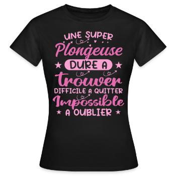 Ein Super Diver - Diver Geschenk - Frauen T-Shirt - Schwarz - Vorne - AI Model Female 172 dark (172cm)