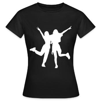 Les meilleures amies des filles Les meilleures amies des filles - T-shirt Femme - noir - Devant - AI Model Female 172 dark (172cm)