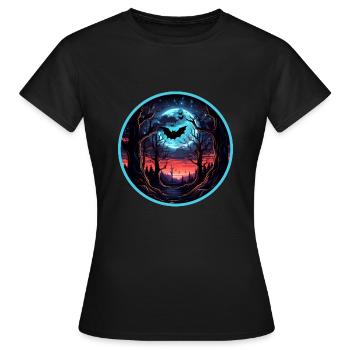 Fledermäuse Fledermaus Flughunde Halloween - Frauen T-Shirt - Schwarz - Vorne - AI Model Female 172 dark (172cm)