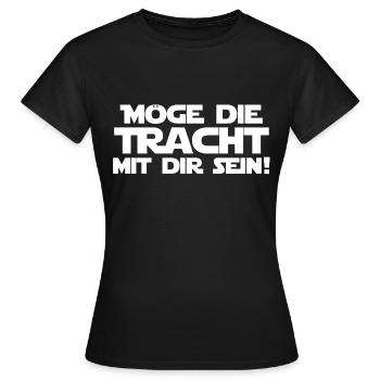 Que le costume soit avec toi! - T-shirt Femme - noir - Devant - AI Model Female 172 dark (172cm)