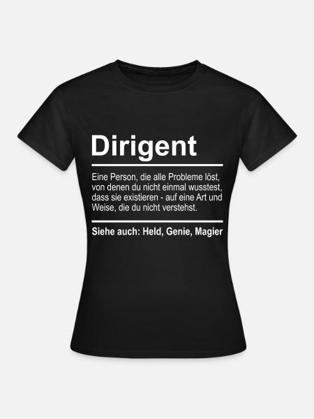 Dirigent - Frauen T-Shirt - Schwarz