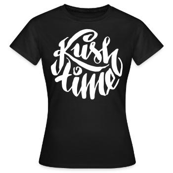 Kush time - Frauen T-Shirt - Schwarz - Vorne - AI Model Female 172 dark (172cm)