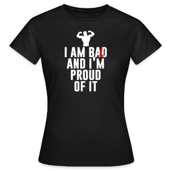 Glatze - Frauen T-Shirt - Schwarz - Vorne - AI Model Female 172 dark (172cm)
