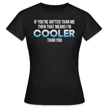 chaud et froid - T-shirt Femme - noir - Devant - AI Model Female 172 dark (172cm)