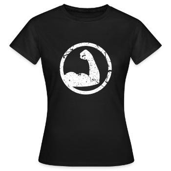 Muscle - T-shirt Femme - noir - Devant - AI Model Female 172 dark (172cm)