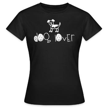 Amoureux des chiens - T-shirt Femme - noir - Devant - AI Model Female 172 dark (172cm)