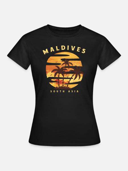 Malediven - Frauen T-Shirt - Schwarz
